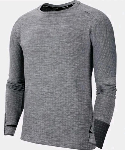 Herren Nike Therma Fit Repel Element Grau LS Laufoberteil CU6083-068 Größe Large  - Bild 3 von 8
