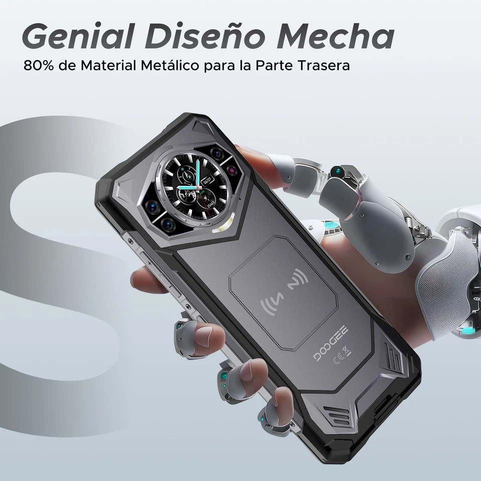DOOGEE S200 Móvil Rugerizado 5G Movil Todoterreno Android 14 10100mAh 32GB+256GB - Imagen 2 de 4