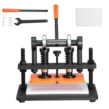 Leather Cutting Machine 10.2 x 5.9 in Embossing Plate Manual Die Cutter