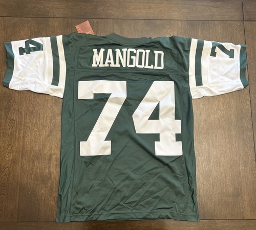 Size 40 Medium MITCHELL & NESS NFL NEW YORK JETS NICK MANGOLD 2006 LEGACY JERSEY - Picture 5 of 5