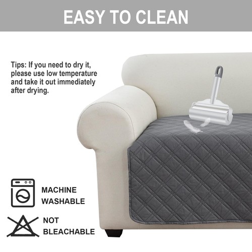 Waterproof Couch Cover, Washable Anti-Slip 67 inch Sofa Covers with 3 Cushion... - Picture 6 of 7