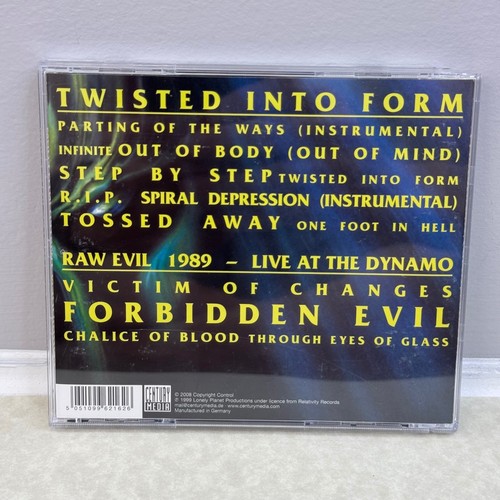 Forbidden: Twisted Into Form CD Thrash Metal Century Media 1990s Import Album - Foto 2 di 4