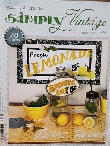 Simply Vintage Quilts & Crafts Magazine Summer 2020 No. 35 -- 20 Projects - Picture 8 of 8