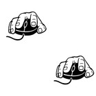 2pcs Creative Gaming - -Wandtastkal Vinyl Aufkleber Home Dekoration