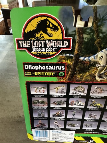 Vintage Kenner Dilophosaurus Spitter Jurassic Park Lost World 1996 MOC - Picture 7 of 10