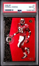 1996 UPPER DECK SP #7 TERRELL OWENS ROOKIE RC PSA 8