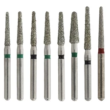Dental Diamond Burs FG Round End Taper Super Coarse Fine 856 850 Bur Red Black