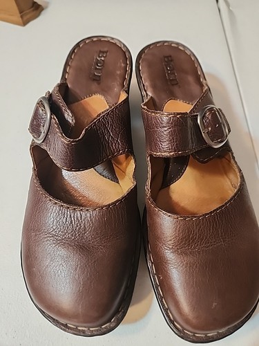 Vintage Women's BOC Born Mary Jane Wedge Clogs Sz. 9 *Hard To Find!*