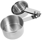  Kitchen Flat Measuring Spoon Baking Scoop Liquid Cup Stainless Steel Cups