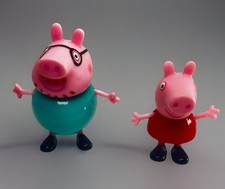Peppa Pig Daddy Pig Mr. 2003 Action Figure Father Dad Cartoon Cake Topper
