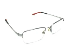 NIKE FLEXON BRIDGE 4306 073 Silver Half Rimless Metal Eyeglasses Frame 54-18 145