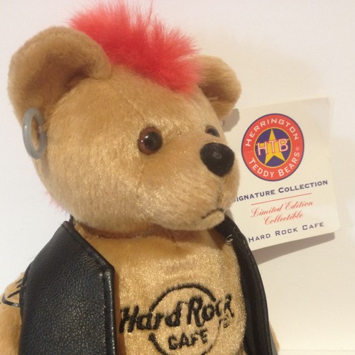 Herrington Hard Rock Cafe Edizione Limitata BIKER Orsacchiotto Mohawk Bahamas NUOVO - Foto 2 di 17