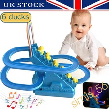Duck Roller Coaster Toy Play Set Climbing Stairs Race Game Track Music Kids Boys