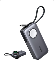 Powerbank 10000Mah 30W Schnellladung Mit Integriertem Usb-C-Kabel Display