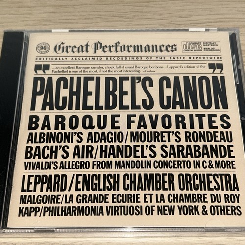 Pachelbel's Canon: Baroque Favorites (CD, 1985, CBS) English Chamber Orchestra - Picture 3 of 12