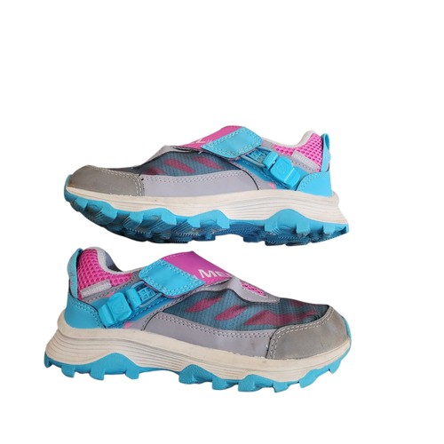 Merrell Big Kid's Moab Speed Low ZipTrek™ Impermeable Talla 12 Rosa y Gris con Azul - Imagen 3 de 9