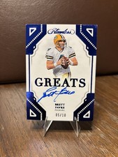 2023 Flawless #G-BFA Brett Favre Greats Autograph Sapphire /10 Packers Auto