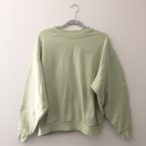 Pullover Alo Yoga Accolade cuello redondo té verde helado M - Imagen 3 de 6