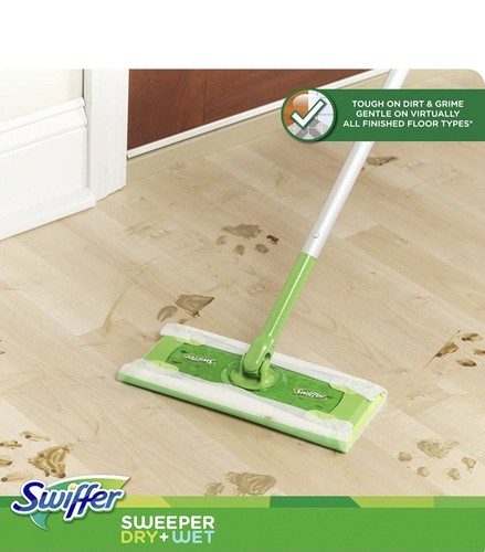 Swiffer Sweeper Cleaner Dry Wet Mop Starter Kit Cleaning Clean Hardwood Floor - Picture 1 of 6