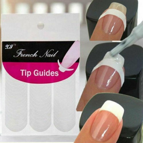 Französische Spitzenführer Aufkleber Maniküre Streifen Kante Nail Art Dekoration zum Selbermachen - Bild 1 von 6