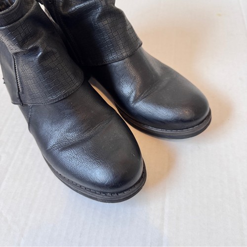 Botines Patrizia de cuero negro con cremallera para motociclista para mujer 10 otoño botines góticos - Imagen 5 de 11
