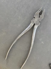 Vintage Kraeuter Model No. 1841-10 Linesman Pliers with  Pattern Grips