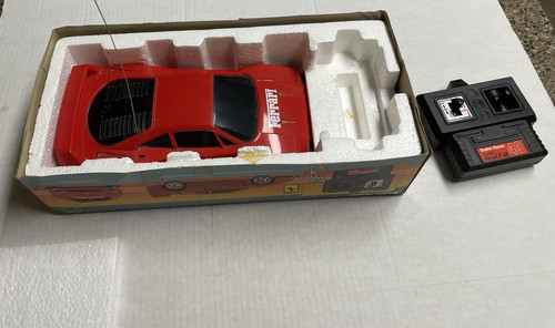 Radio Shack Radio Controlled Ferrari F-40 Turbo Red Tested Working 80’s *READ - Picture 8 of 21