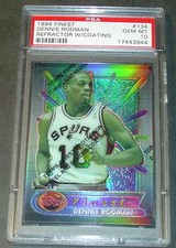 1994-95 FINEST REFRACTOR #134 DENNIS RODMAN PSA 10 1/4 BULLS