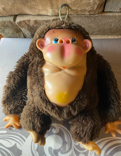 Vintage Commonwealth Thumb Sucking Nose Picking Gorilla Plush Toy Stuffed 1984 - Picture 7 of 11