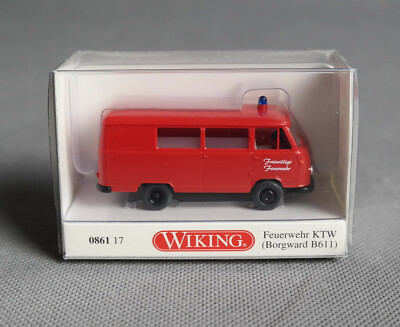 1//87 Wiking Borgward B 611 Feuerwehr KTW 0861 17 SONDERPREIS 7.99 STATT 12.99