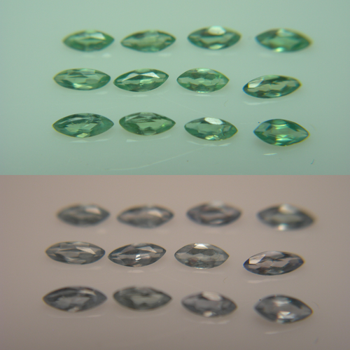 12 rare NATURAL ALEXANDRITE gems Green Purple Color Change Orissa India 0.46ctw - Picture 12 of 23