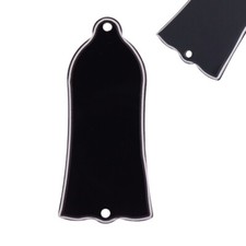 1 * NEW 2-Ply Plain Black Bell Truss Rod Cover For Gibson SG/Les Paul/Bass~