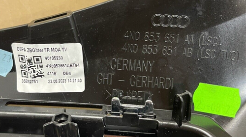 Genuine Audi A8 S8 Facelift Quattro 2019-ON FRONT BUMPER GRILL 4N0853651 AA AB - Picture 9 of 9
