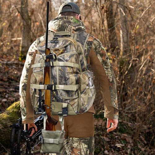 Hunting backpacks for men, waterproof camouflage, durable 35L rifle gun bag