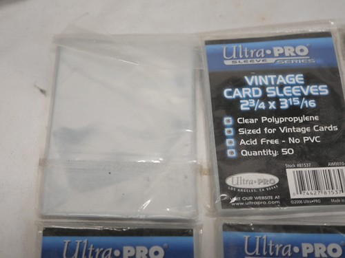 600 (12 Packungen je 50 Stück) neue Ultra Pro Vintage Kartenhüllen - 2 3/4 x 3 15/16 - Bild 3 von 3