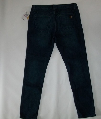 JEANS de mezclilla MICHAEL KORS ajustados ajustados azules elásticos para mujer talla 6 NUEVO - Imagen 5 de 5