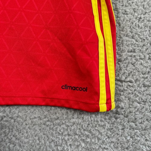 Adidas Spanish Football Shirt Men's XL Red Short Sleeved 2016 Home Jersey Spain - 第 6/12 張圖片