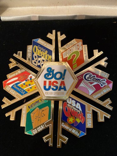 SALT LAKE CITY OLYMPICS 7 PIN GENERAL MILLS PUZZLE FOOD USA SPONSOR BOXED RARE!! - Picture 2 of 4