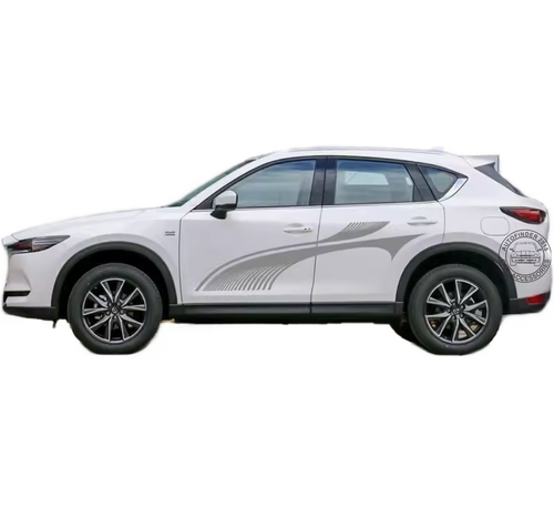 2 PIEZAS Gráficos Pegatina Coche Para Mazda CX-5 CX-4 Puerta Lateral Calcomanía Rayas Carreras - Imagen 1 de 3