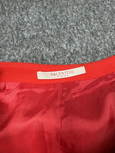Valentino Womens Skirt Size 10 Red Wool Pencil Business Casual - Picture 9 of 9