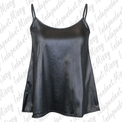 Womens Cami tops Ladies Camisoles Vest Flared Swing Strappy Plus Size Top 8-26 - Picture 9 of 31
