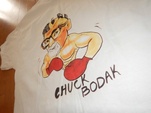 Vintage Heavy Cotton XL Vasil Chuck Bodak T-shirt famous Boxing Cutman 50 years - Picture 4 of 8
