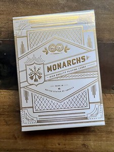 トランプ Monarchs Gold On Gold Limited Edition MONARCHS PLAYING CARDS - GOLD — 52 UP CLOSE
