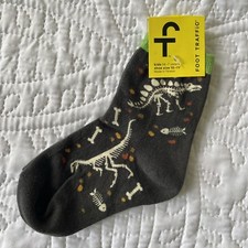 NWT Jurassic Park Dinosaur T-Rex  Fish Fossil Boys  Girls Kids Children Socks