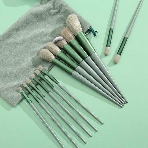 13 PCS/Lot Brushes Set Women Cosmetic Make Up Tool Powder Blush Blending Beauty - Picture 10 of 15