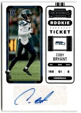 2022 Panini Contenders Rookie Ticket Coby Bryant Rookie Auto Seattle Seahawks