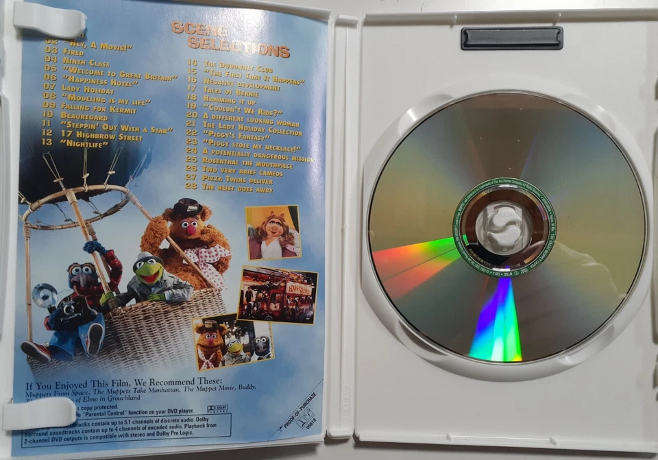 The Great Muppet Caper _ DVD _ 2001 _ Rare OOP _ 1993 Film - Image 3 of 3