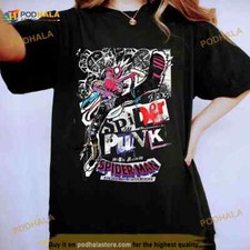 Retro Spider Punk Spider man 2023 Shirt Spider Man Across the Spider Verse Fan G
