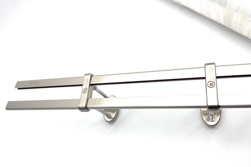 1 Paar  Wofi Tago 230 Hochvoltsystem Schienen 1 meter inklusive 2 Deckenhalter - Bild 1 von 4