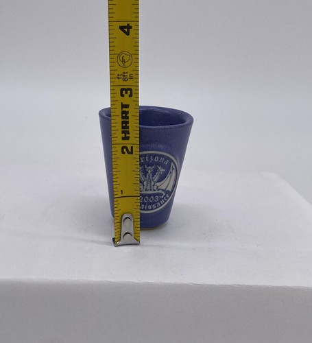 Arizona Renaissance Festival 2003 3 Headed Dragon Shot Glass Purple - Picture 6 of 6